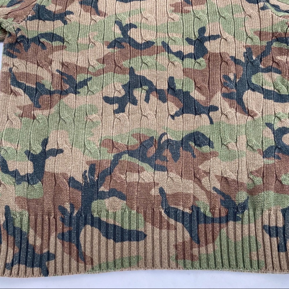 Ralph Lauren Camo Tiger Cricket Cable Knit Sweater - Picture 12 of 14